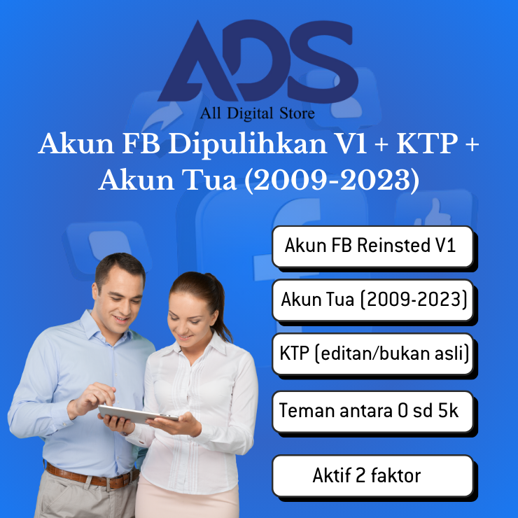 Akun FB Dipulihkan V1 + KTP + Akun Tua (2009-2023)